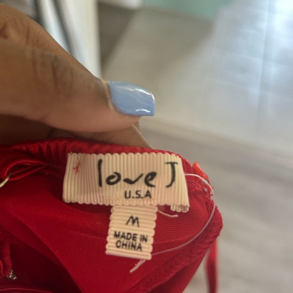 Red Spaghetti Strap Dress - Picture 4 of 4